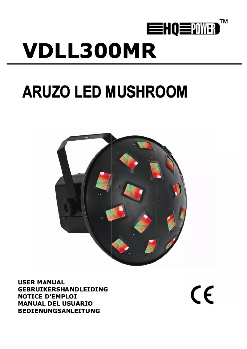 Page n°1 - Manuel utilisateur HQ Power VDLL300MR