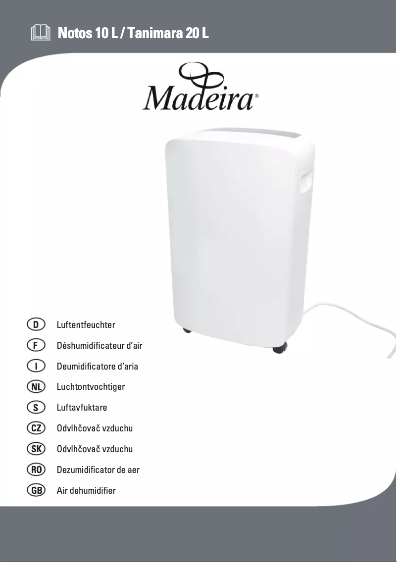 Page n°1 - Manuel utilisateur Madeira Notos