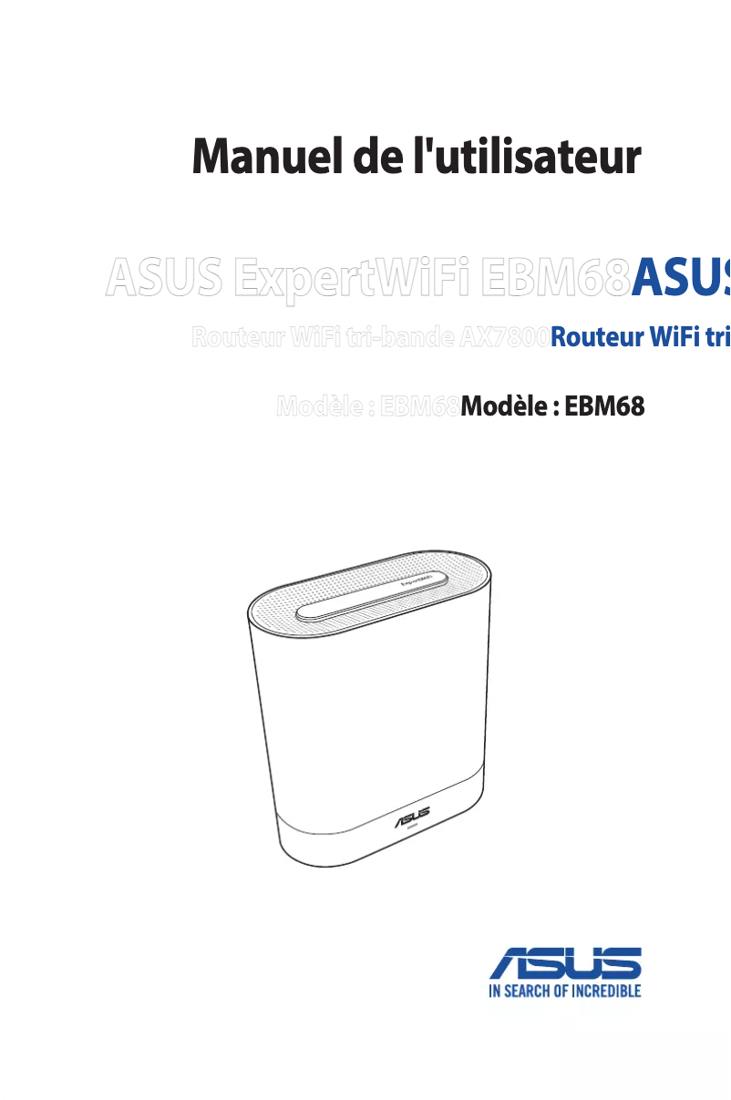 Page 1 de la notice Manuel utilisateur Asus ExpertWiFi EBM68