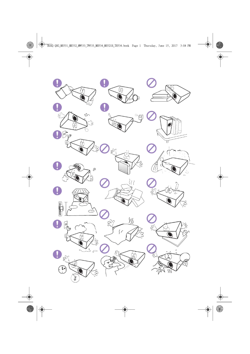Page n°1 - Manuel utilisateur BenQ MX532