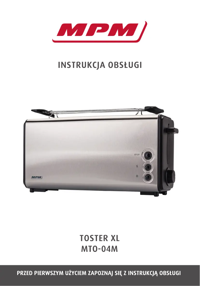 Page 1 de la notice Manuel utilisateur MPM MTO-04M