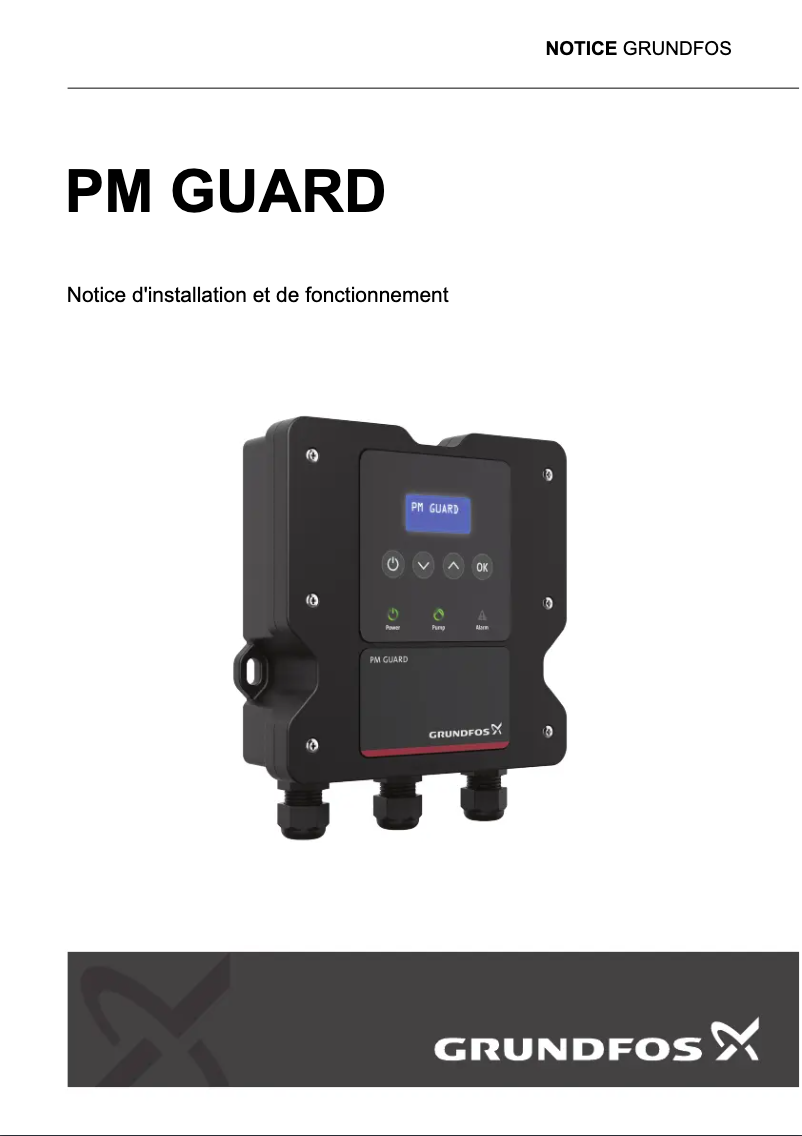 Page n°1 - Guide d'installation Grundfos PM 1