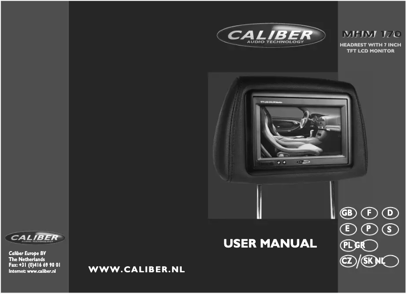 Image de la première page du manuel de l'appareil MHM 170