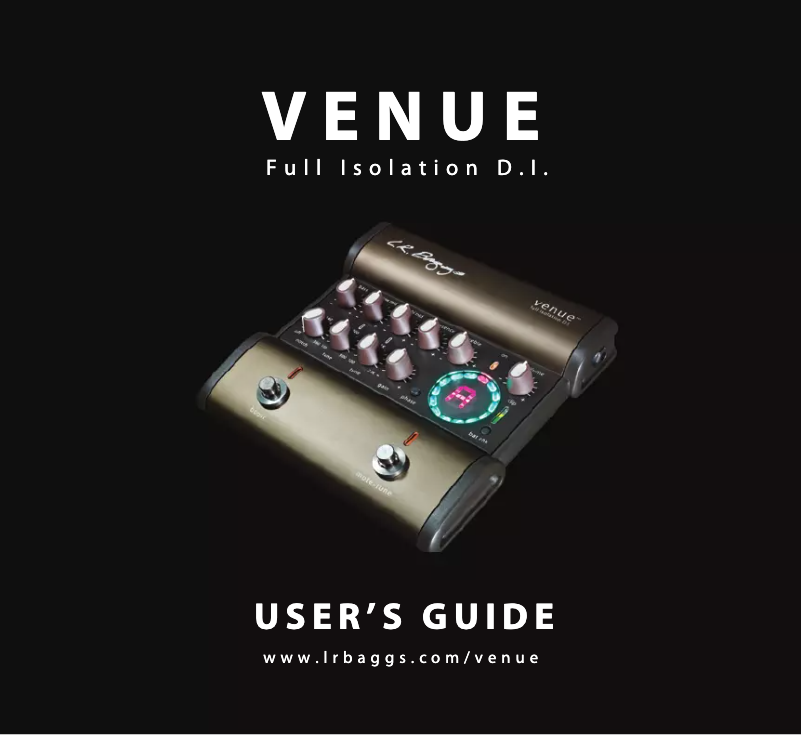 Image de la première page du manuel de l'appareil Venue