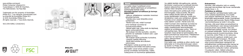 Page 1 de la notice Manuel utilisateur Philips AVENT SCD303