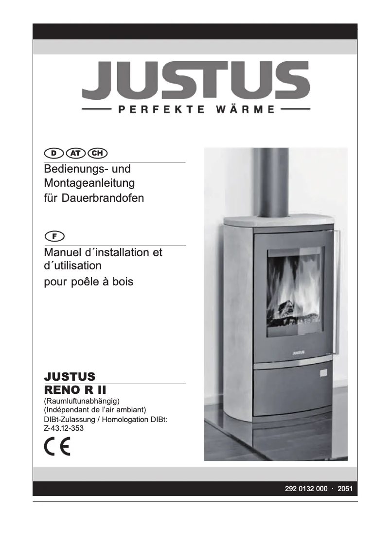 Page n°1 - Manuel utilisateur Justus Reno R