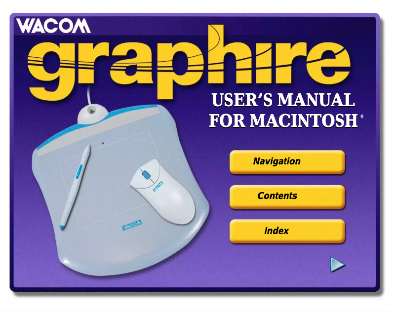 Page 1 de la notice Manuel utilisateur Wacom Graphire Windows