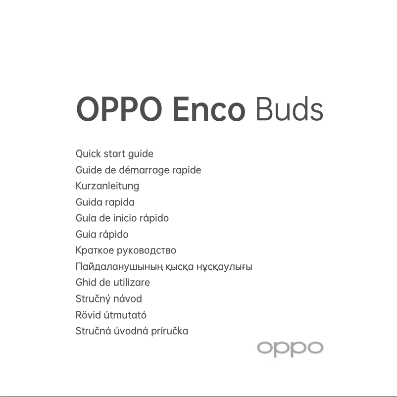 Image de la première page du manuel de l'appareil Enco Buds