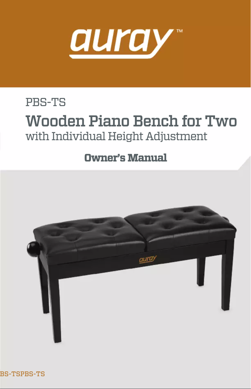 Image de la première page du manuel de l'appareil PBS-TS