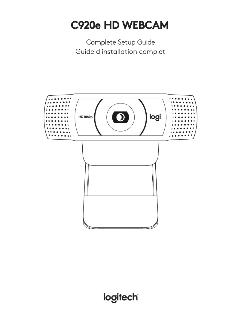 Page n°1 - Manuel utilisateur Logitech C920e