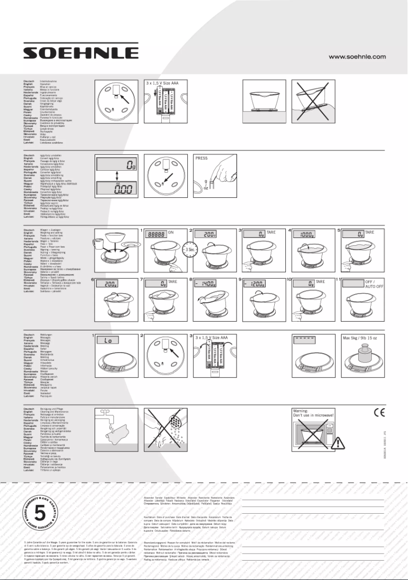 Image de la première page du manuel de l'appareil Olympia Plus 66111 1