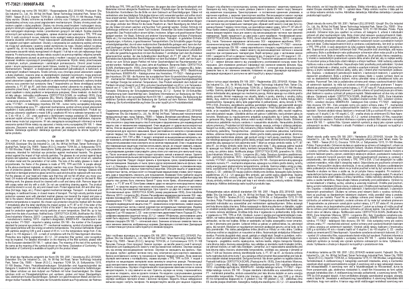 Page 1 de la notice Manuel utilisateur Yato YT-73621