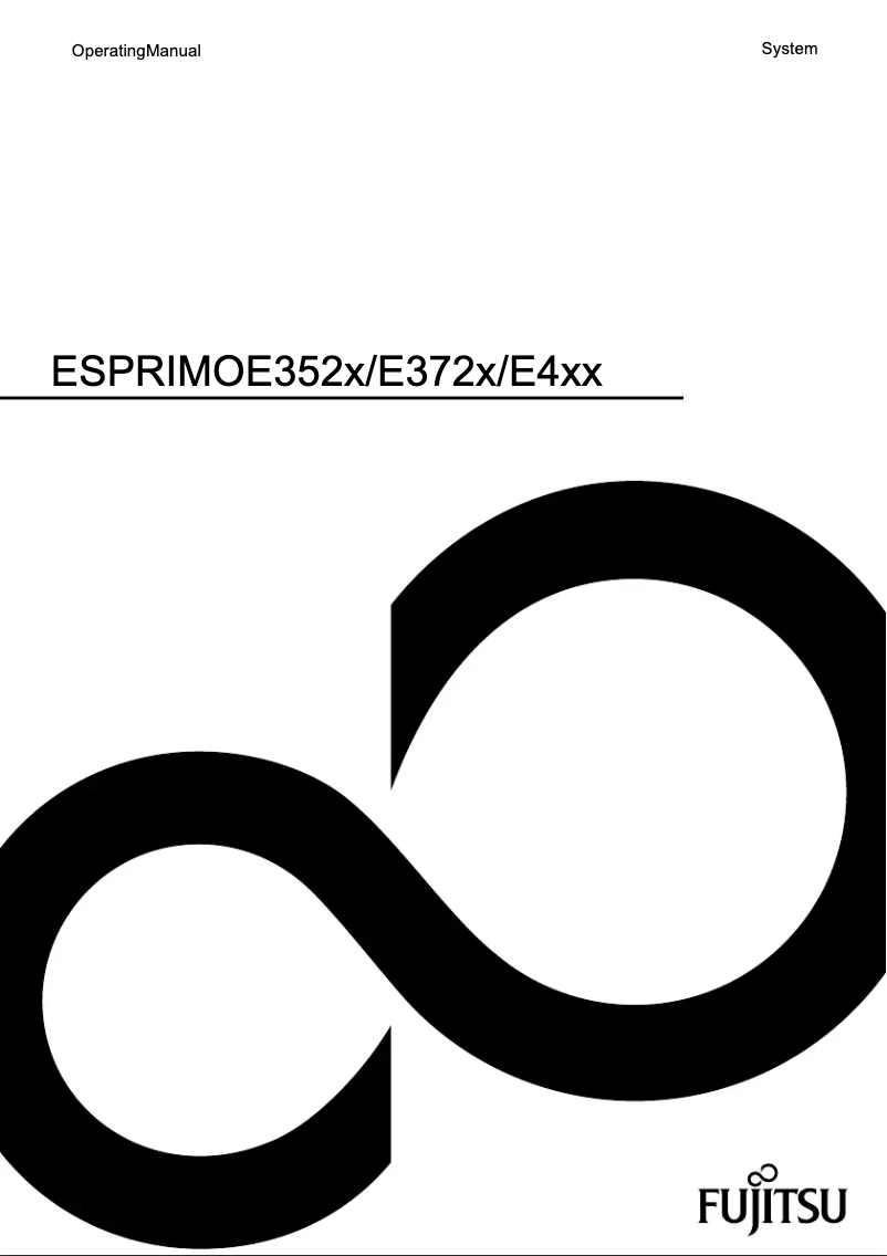 Page n°1 - Manuel utilisateur Fujitsu Esprimo E400