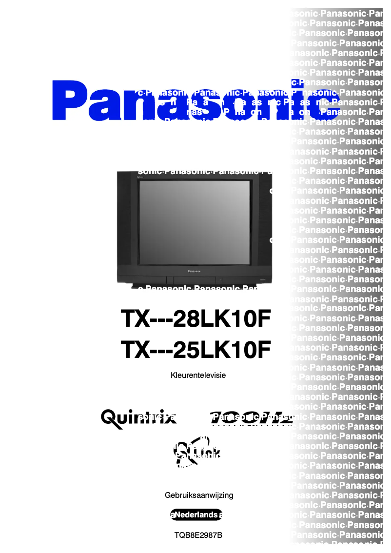 Page 1 de la notice Manuel utilisateur Panasonic TX-25LK10F