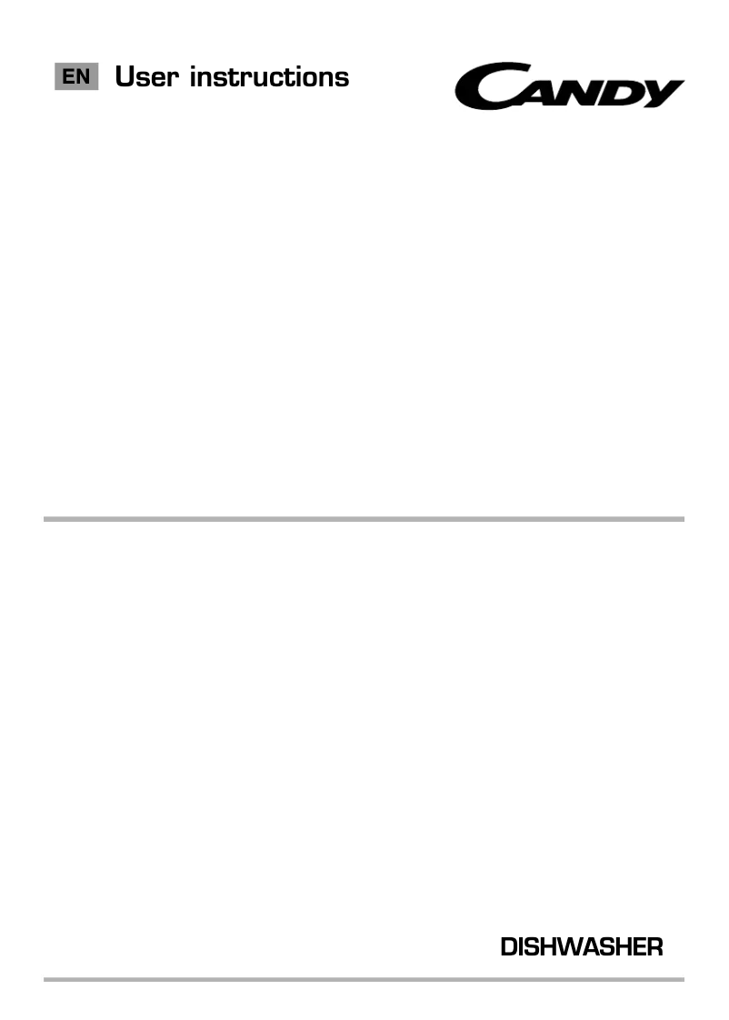 Page 1 de la notice Manuel utilisateur Candy CDP 1LS57W-80