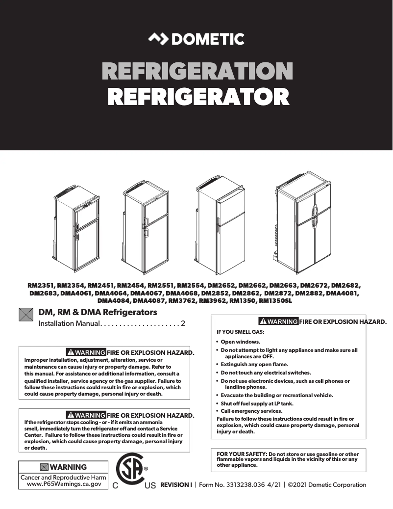 Imagen de la primera página del manual del dispositivo RM 3962F