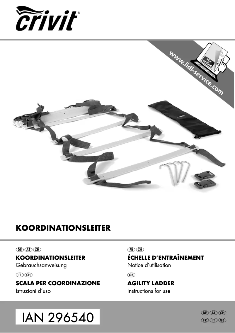 Página 1 del manual Manual de usuario Crivit IAN 296540