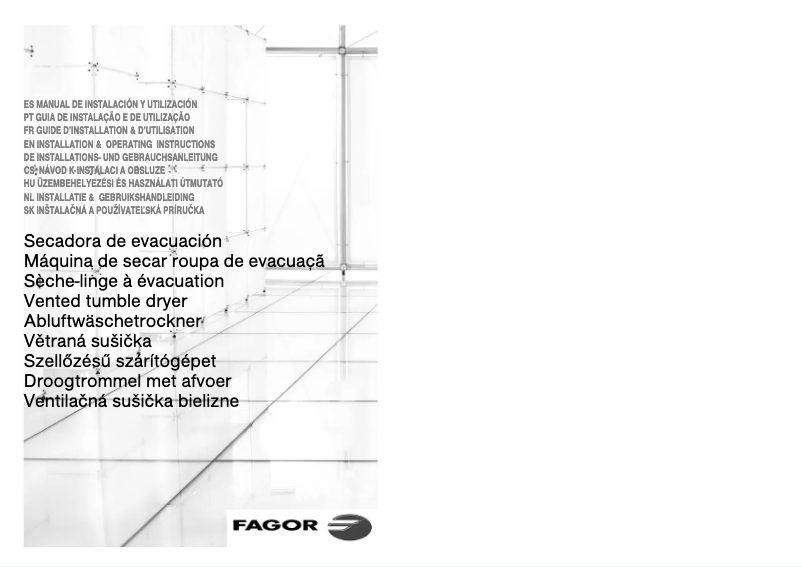 Page n°1 - Manuel utilisateur Fagor SF 800