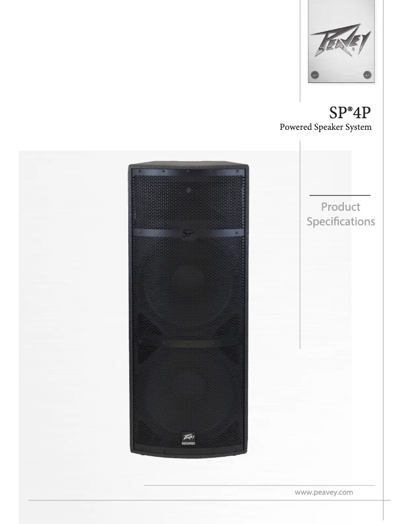 Imagen de la primera página del manual del dispositivo SP 4P