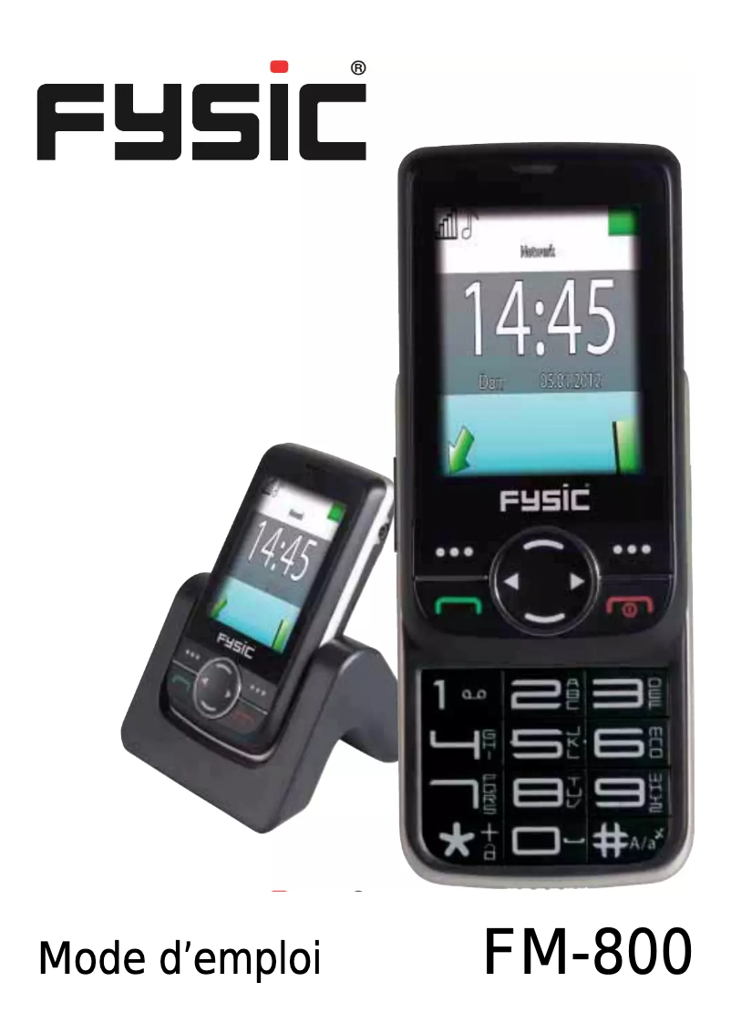 Page 1 de la notice Manuel utilisateur Fysic FM-800