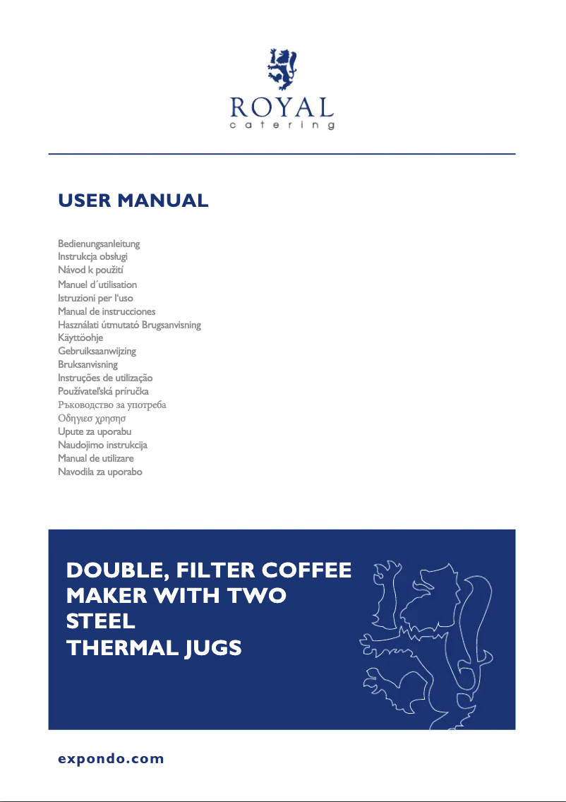 Page 1 de la notice Manuel utilisateur Royal Catering RCCCM-022TM