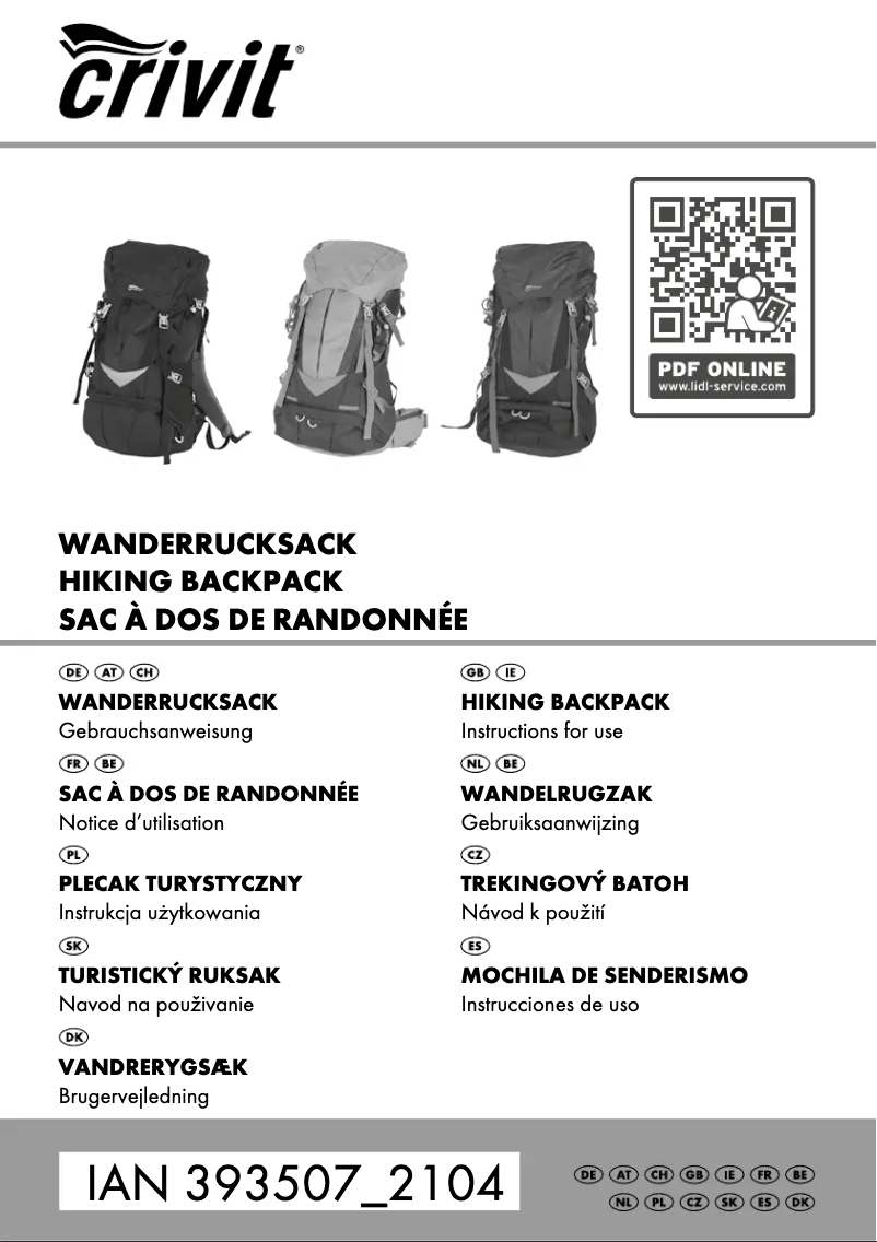 Image de la première page du manuel de l'appareil IAN 393507