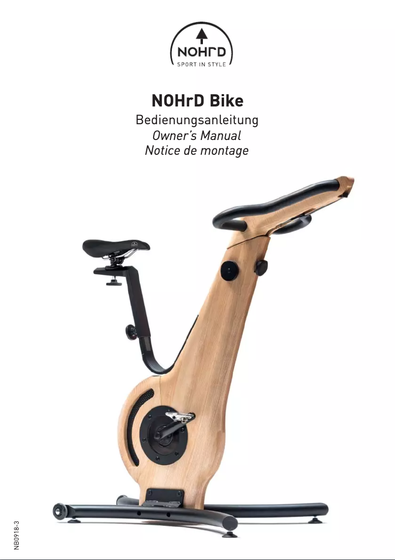 Image de la première page du manuel de l'appareil Bike