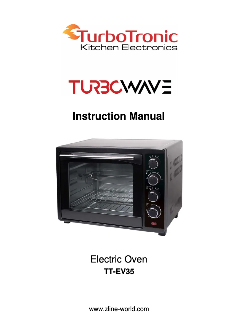 Page n°1 - Manuel utilisateur TurboTronic TurboWave TT-EV35
