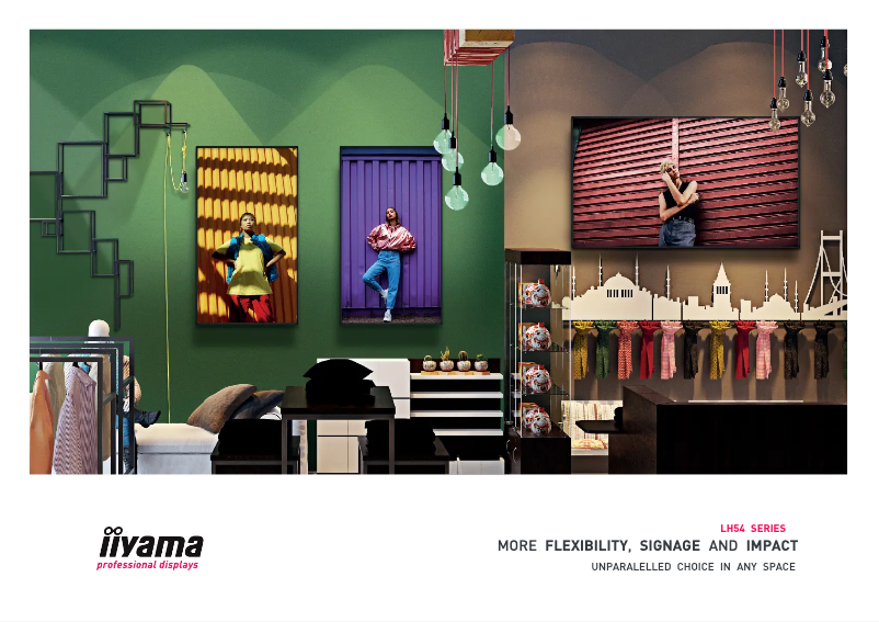 Page 1 de la notice Brochure Iiyama ProLite LH4354UHS