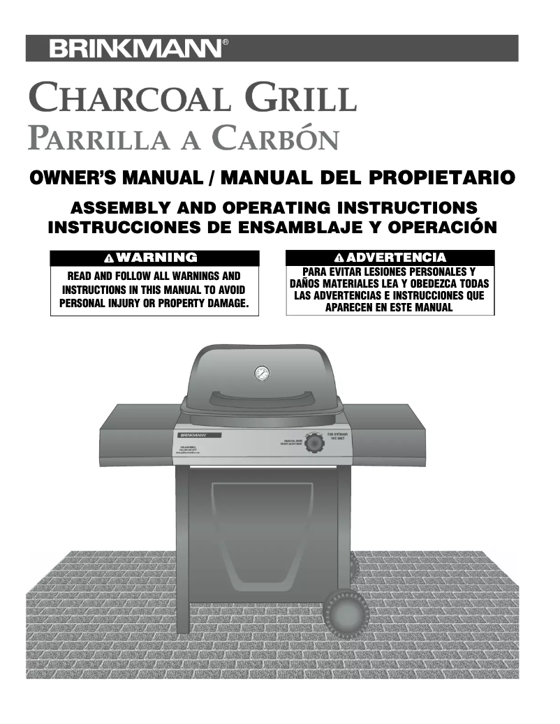 Page n°1 - Manuel utilisateur Brinkmann Charcoal Grill