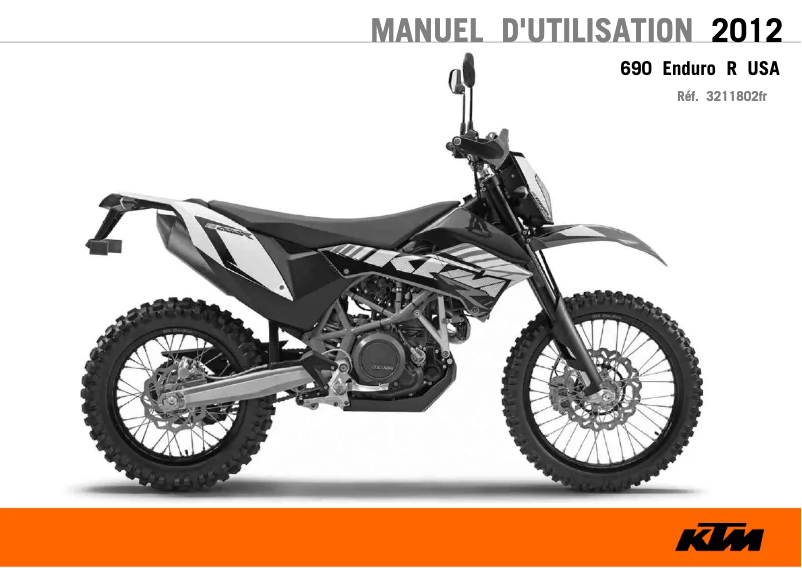 Page 1 de la notice Manuel utilisateur KTM 690 Enduro R (2012)