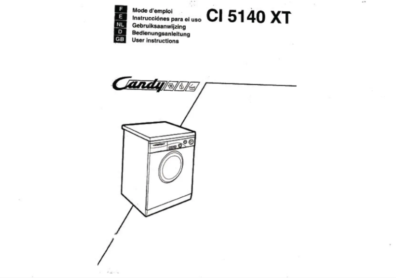 Page 1 de la notice Manuel utilisateur Candy Ci 5140 XT