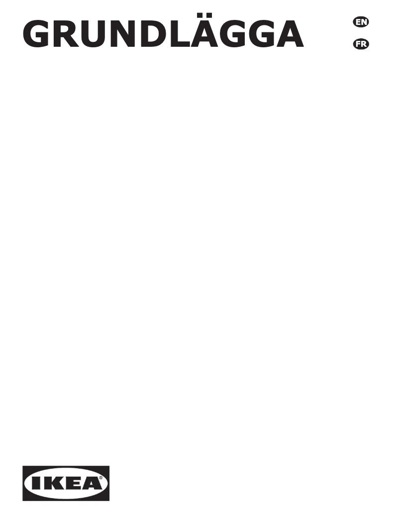 Image de la première page du manuel de l'appareil GRUNDLÄGGA 804.620.49