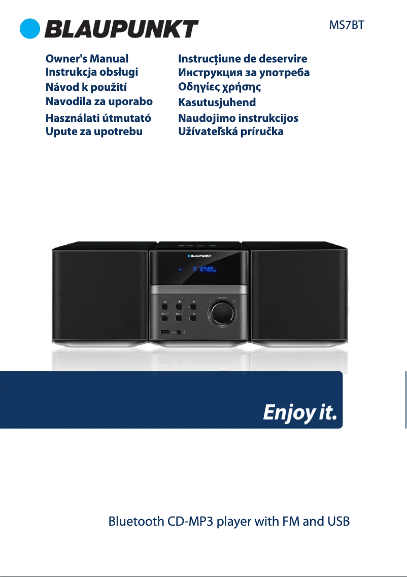 Page 1 de la notice Manuel utilisateur Blaupunkt MS7BT