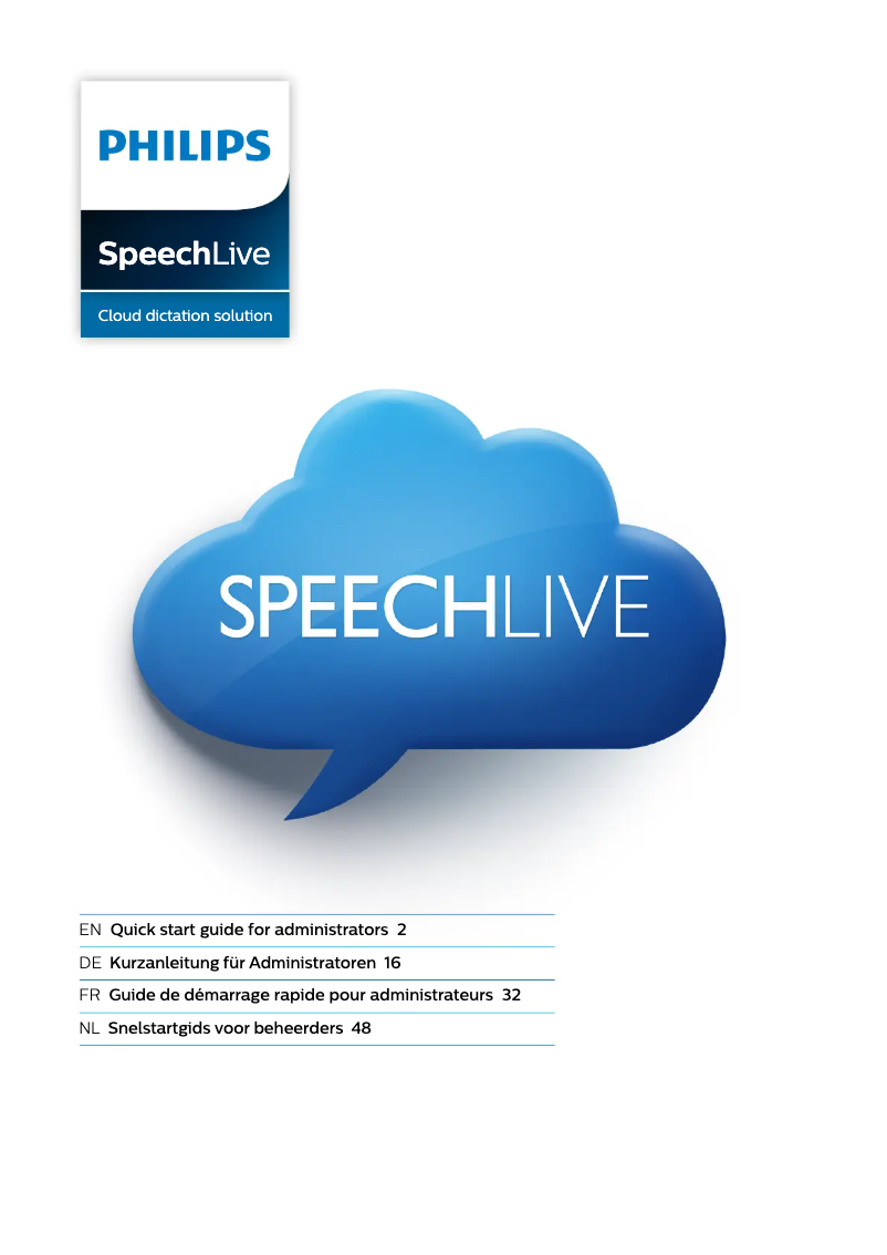 Image de la première page du manuel de l'appareil Speechlive LFH7400