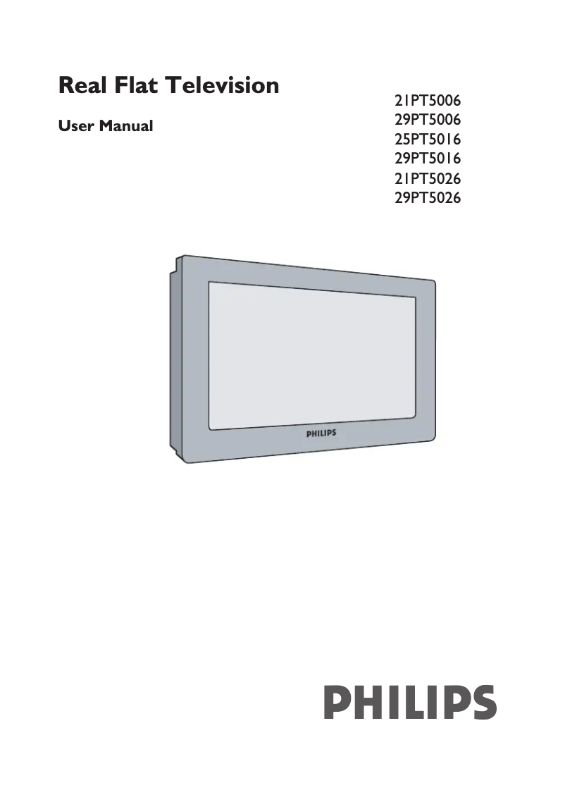 Page 1 of the manual User Manual Philips 25PT5016