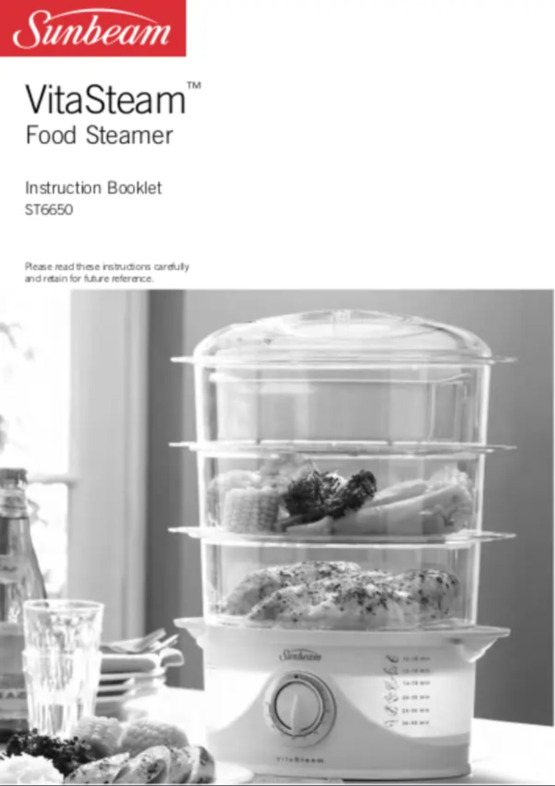 Image de la première page du manuel de l'appareil VitaSteam ST6650