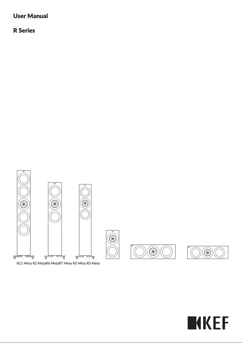 Page 1 de la notice Manuel utilisateur KEF R3