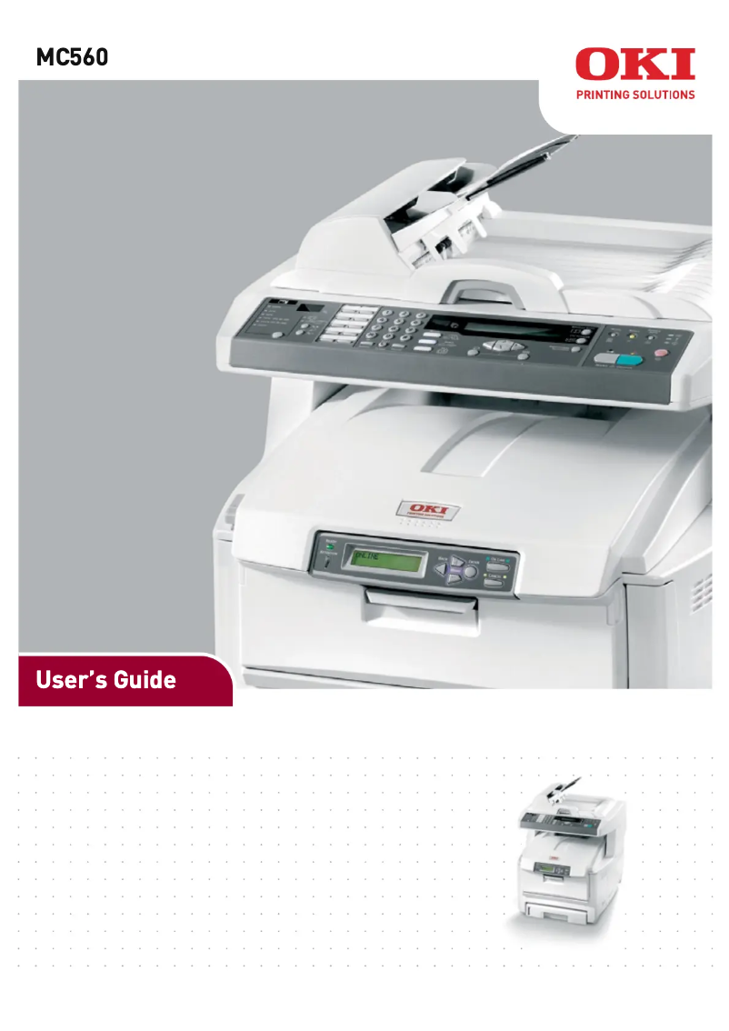 Image de la première page du manuel de l'appareil MC560dn