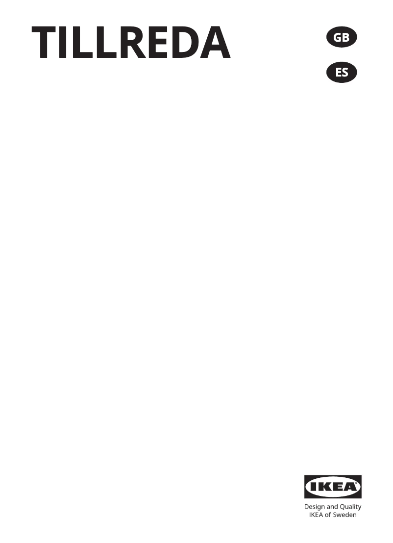 Image de la première page du manuel de l'appareil TILLREDA 604.934.19