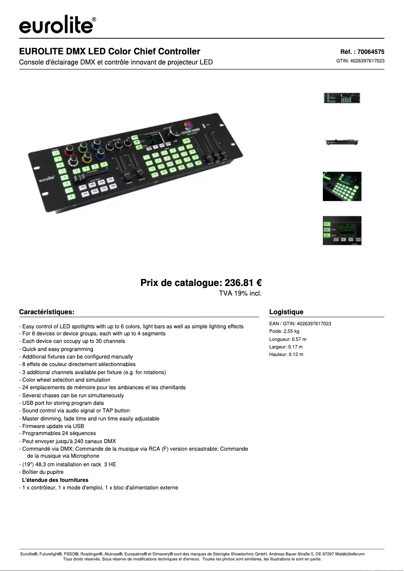 Image de la première page du manuel de l'appareil Color Chief