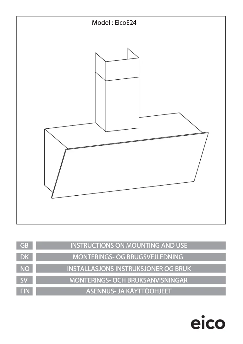 Page n°1 - Manuel utilisateur Eico E24 90 Stone