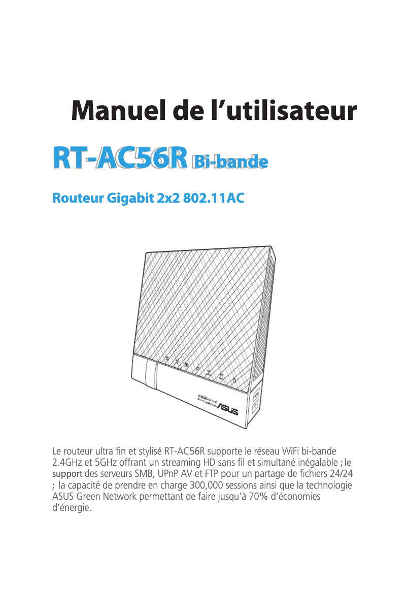 Page 1 de la notice Manuel utilisateur Asus RT-AC56R