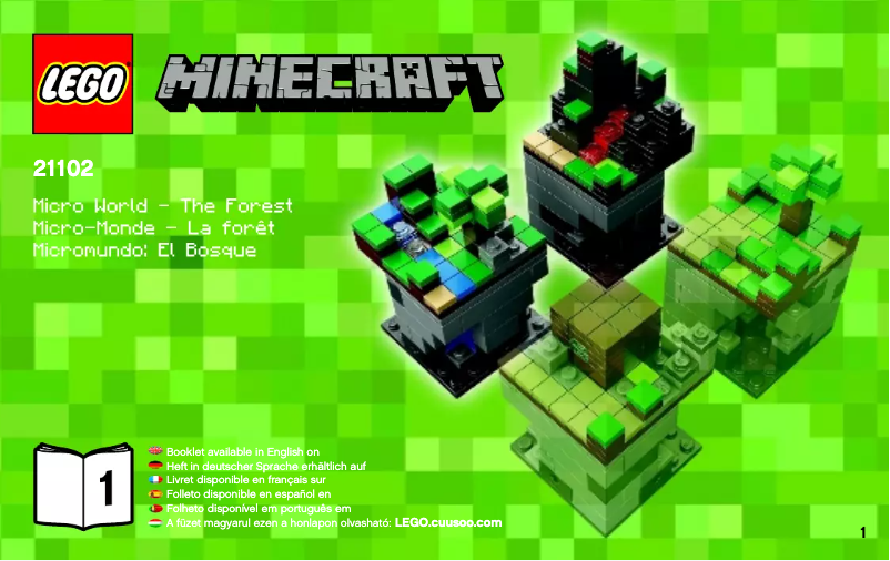 Page 1 de la notice Consignes visuelles Lego ® Minecraft