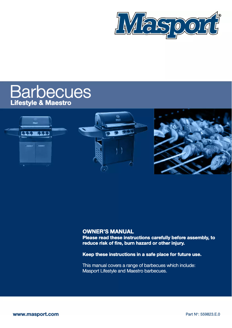 Page n°1 - Manuel utilisateur Masport Maestro