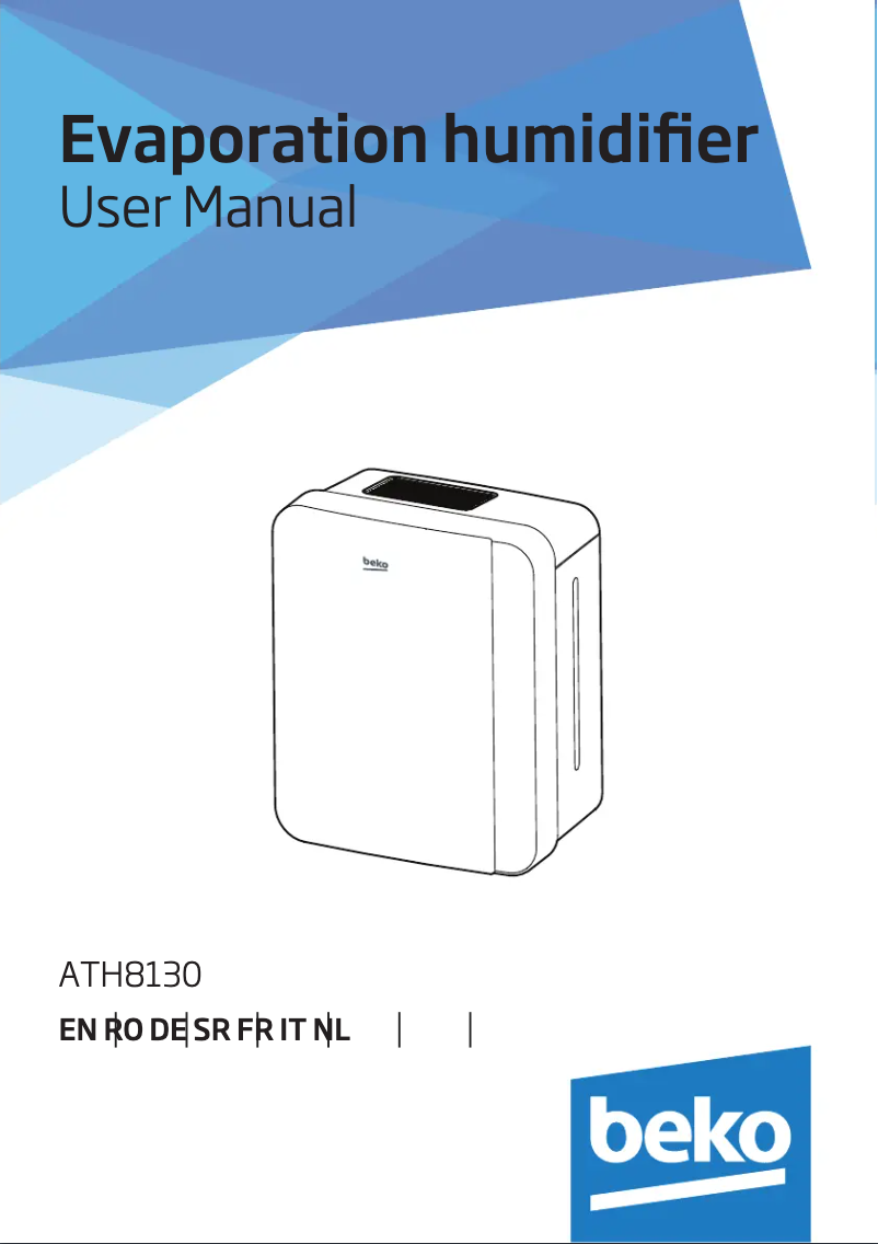 Page 1 de la notice Manuel utilisateur Beko ATH8130