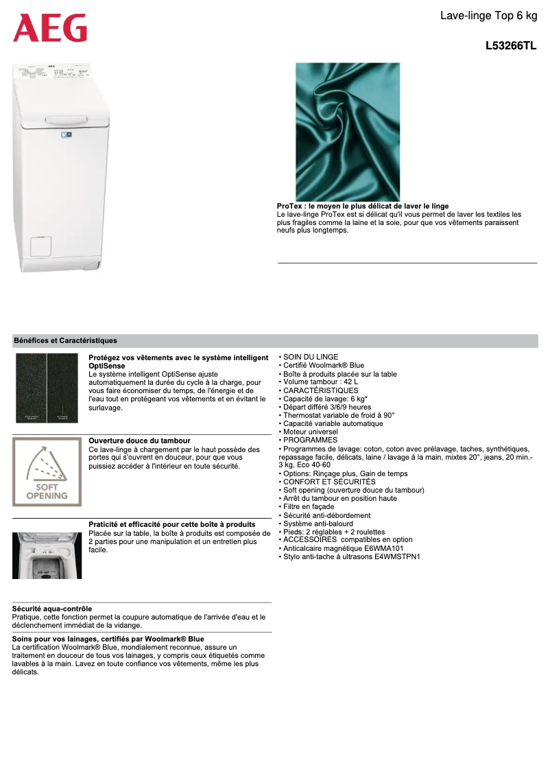 Image de la première page du manuel de l'appareil L53266TL