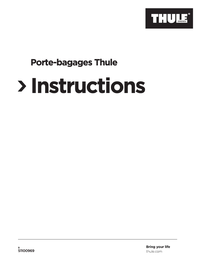 Page n°1 - Manuel utilisateur Thule Cargo Rack