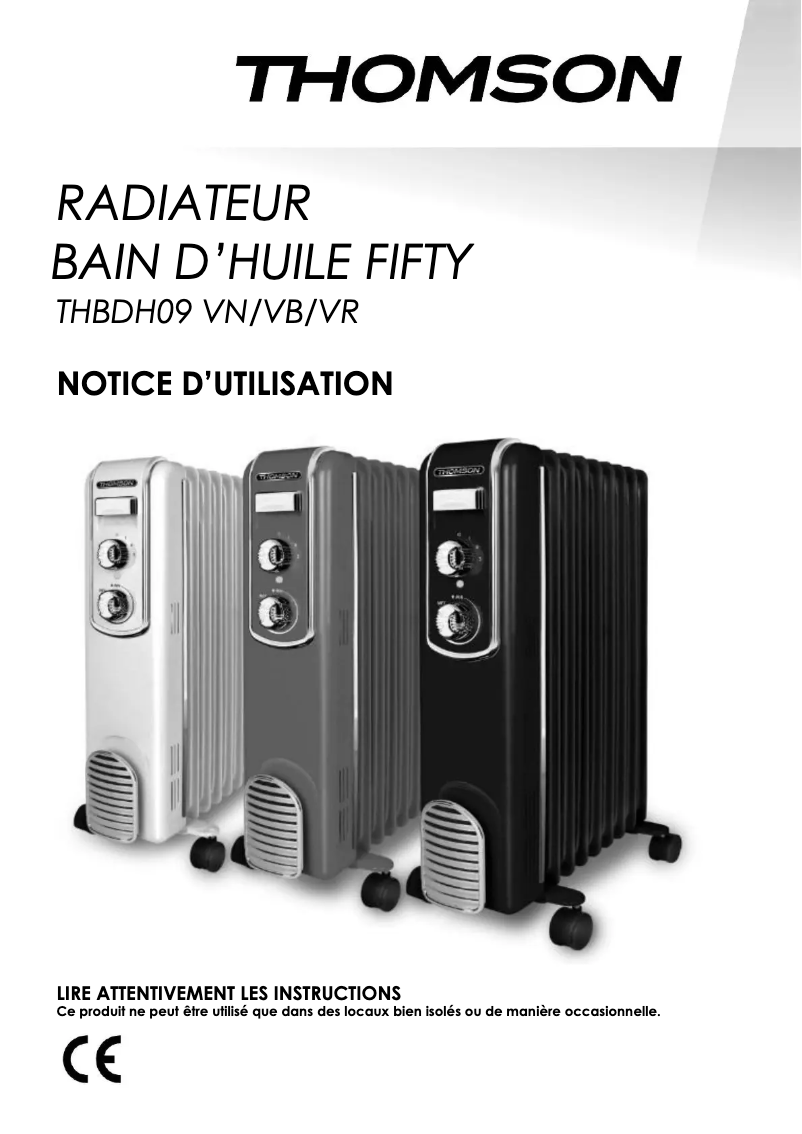 Image de la première page du manuel de l'appareil THBDH011VR