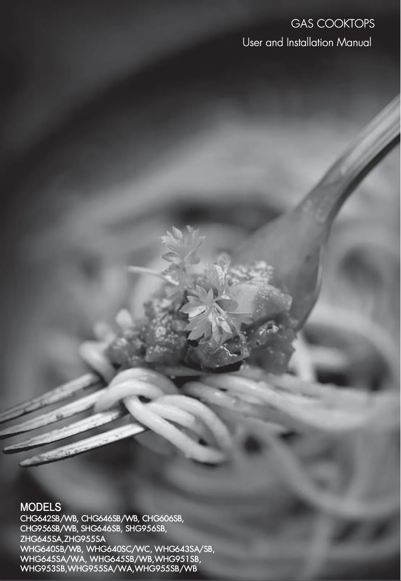 Image de la première page du manuel de l'appareil CHG606SB